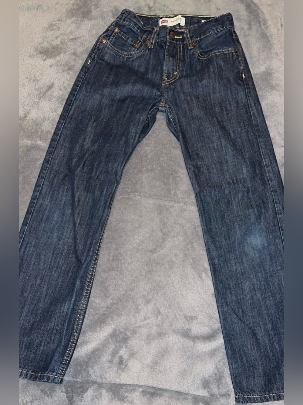 Boys Levi's Indigo Straight Jeans Sz 12